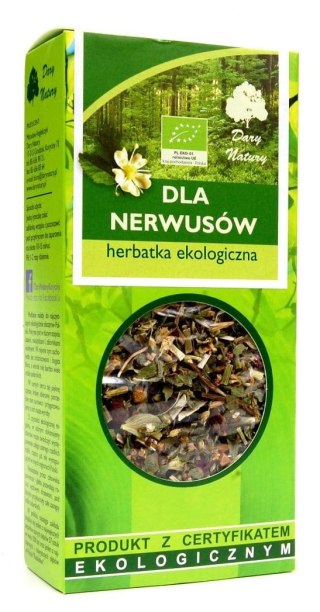 HERBATKA DLA NERWUSÓW BIO 50 g - DARY NATURY DARY NATURY - herbatki BIO