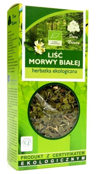 HERBATKA LIŚĆ MORWY BIAŁEJ BIO 50 g - DARY NATURY DARY NATURY - herbatki BIO