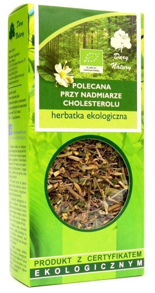 HERBATKA POLECANA PRZY NADMIARZE CHOLESTEROLU BIO 50 g - DARY NATURY DARY NATURY - herbatki BIO