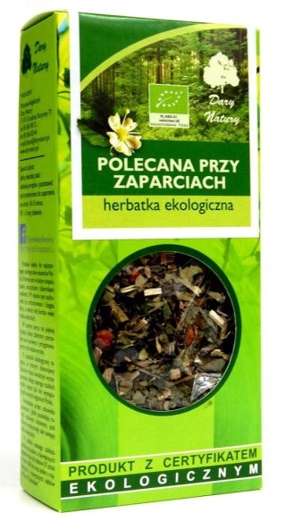 HERBATKA POLECANA PRZY ZAPARCIACH BIO 50 g - DARY NATURY DARY NATURY - herbatki BIO