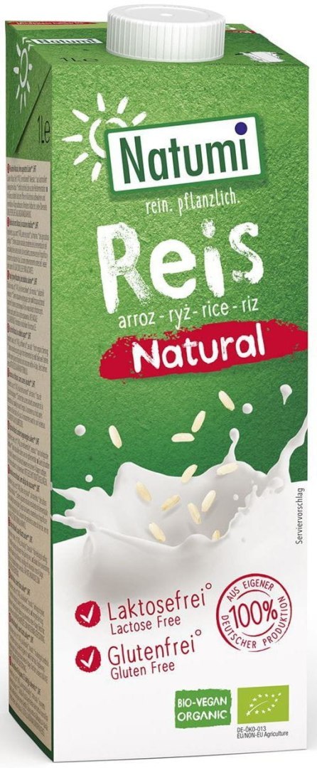 NAPÓJ RYŻOWY BEZ DODATKU CUKRÓW BEZGLUTENOWY BIO 1 L - NATUMI NATUMI NAPÓJ RYŻOWY BEZ DODATKU CUKRÓW BEZGLUTENOWY BIO 1 L - NATUMI NATUMI