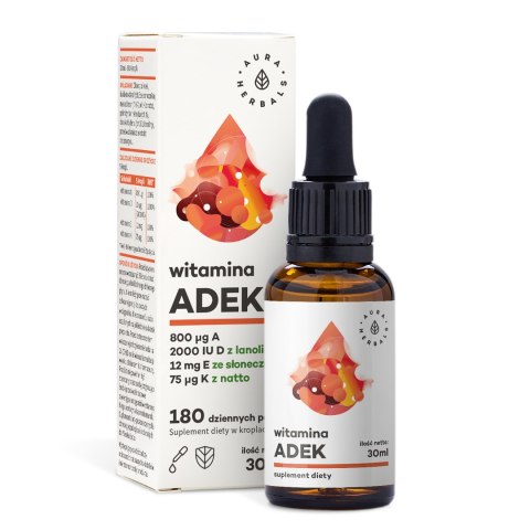 Aura Herbals ADEK 30 ml w kroplach Aura Herbals ADEK 30 ml w kroplach