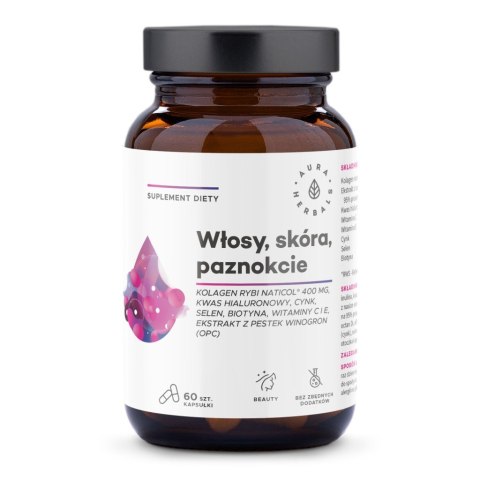 Aura Herbals Kolagen Rybi NatiCol® 800mg 60 kapsułek Aura Herbals Kolagen Rybi NatiCol® 800mg 60 kapsułek