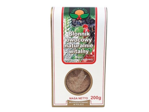 BŁONNIK OWOCOWY NATURALNIE WITALNY 200G NATURA WITA BŁONNIK OWOCOWY NATURALNIE WITALNY 200G NATURA WITA