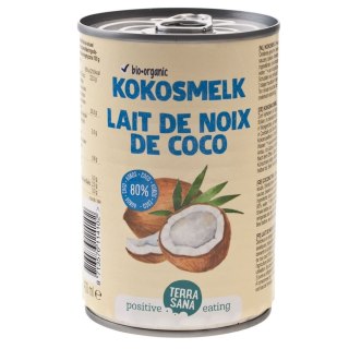COCONUT MILK - NAPÓJ KOKOSOWY BEZ GUMY GUAR (22 % TŁUSZCZU) BIO 400 ml - TERRASANA TERRASANA