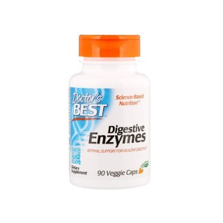 Doctor's Best Digestive Enzymes – suplement diety z enzymami trawiennymi – 90 kapsułek wegańskich