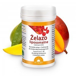 Dr. Jacob's Żelazo Liposomalne 64g – Wysoka biodostępność, suplement na wsparcie energii i krwi