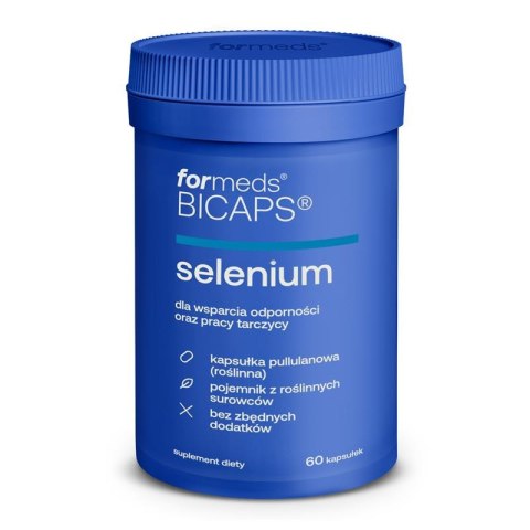 ForMeds Bicaps Selenium Selen 200 µg 60 kapsułek wegańskich ForMeds Bicaps Selenium Selen 200 µg 60 kapsułek wegańskich