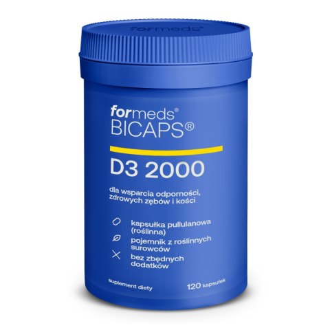 ForMeds Bicaps Witamina D3 2000 iu 120 kapsułek ForMeds Bicaps Witamina D3 2000 iu 120 kapsułek