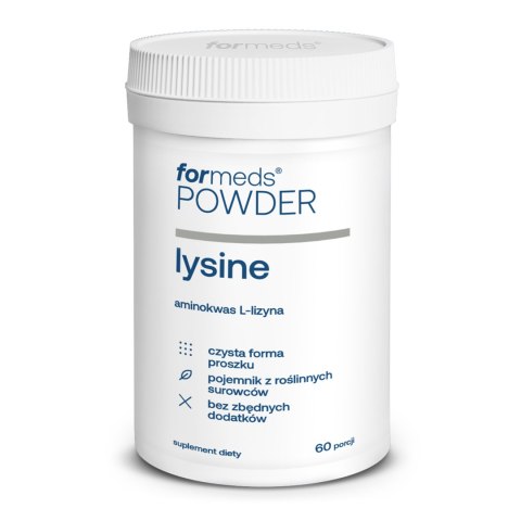 ForMeds Powder Lysine Lizyna w proszku 60 porcji ForMeds Powder Lysine Lizyna w proszku 60 porcji