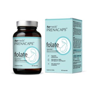 ForMeds Prenacaps Folate Quatrefolic® – suplement diety 60 kapsułek wegańskich z kwasem foliowym