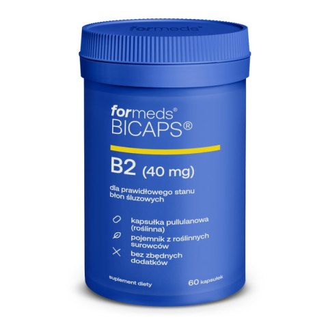 Formeds Bicaps Witamina B2 60 kapsułek wegańskich Formeds Bicaps Witamina B2 60 kapsułek wegańskich