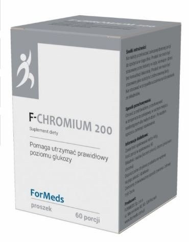 Formeds F-Chromium 200 pikolinian chromu 200 µg w proszku 60 porcji Formeds F-Chromium 200 pikolinian chromu 200 µg w proszku 60 porcji