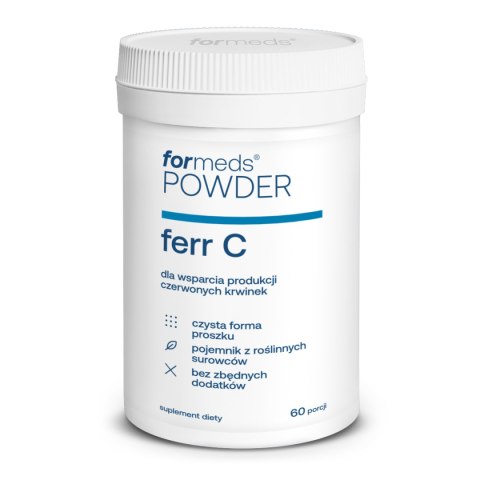 Formeds Powder Ferr C Żelazo plus witamina C w proszku 60 porcji Formeds Powder Ferr C Żelazo plus witamina C w proszku 60 porcji