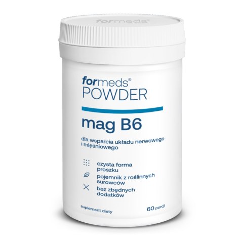Formeds Powder MAG B6 magnez i witamina B6 w proszku 60 porcji Formeds Powder MAG B6 magnez i witamina B6 w proszku 60 porcji
