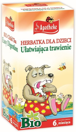 HERBATKA DLA DZIECI - KOPER WŁOSKI, MELISA I MIĘTA PO 6 MIESIĄCU BIO (20 x 1,5 g) 30 g - APOTHEKE APOTHEKE