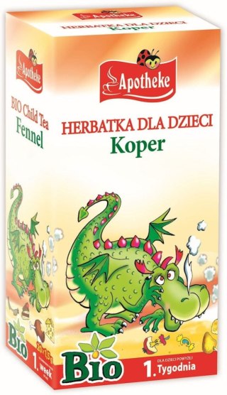 HERBATKA DLA DZIECI - KOPER WŁOSKI PO 4 MIESIĄCU BIO (20 x 1,5 g) 30 g - APOTHEKE APOTHEKE
