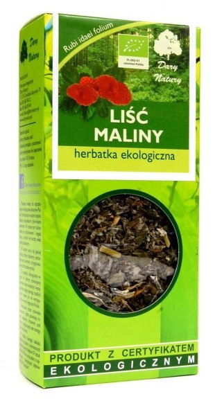 HERBATKA LIŚĆ MALINY BIO 25 g - DARY NATURY DARY NATURY - herbatki BIO