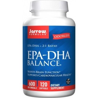 Jarrow Formulas EPA-DHA Balance suplement diety – kwasy tłuszczowe omega-3 120 kapsułek miękkich