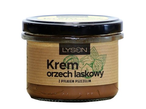 KREM ORZECH LASKOWY Z PYŁKIEM PSZCZELIM 200G ŁYSOŃ KREM ORZECH LASKOWY Z PYŁKIEM PSZCZELIM 200G ŁYSOŃ