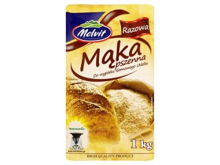 MĄKA PSZENNA RAZOWA NA CHLEB 1KG MELVIT MELVIT