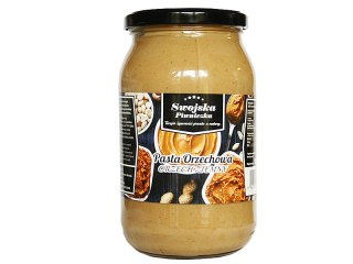 MASŁO ORZECHOWE PASTA Z ORZECHA GŁADKA MIAZGA 900ml SWOJSKA PIWNICZKA