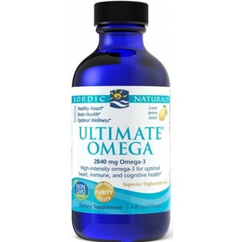 Ultimate Omega Nordic Naturals – Suplement diety, 2840 mg, o smaku cytrynowym 119 ml Ultimate Omega Nordic Naturals – Suplement diety, 2840 mg, o smaku cytrynowym 119 ml