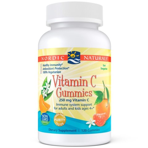 Nordic Naturals witamina C dla dzieci 120 żelków mandarynkowych Nordic Naturals witamina C dla dzieci 120 żelków mandarynkowych
