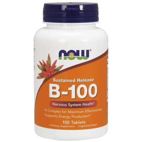 Now Foods B-100 kompleks witamin z grupy B 100 tabletek Now Foods B-100 kompleks witamin z grupy B 100 tabletek