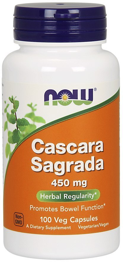 Now Foods Cascara Sagrada 450mg 100 wegańskich kapsułek Now Foods Cascara Sagrada 450mg 100 wegańskich kapsułek