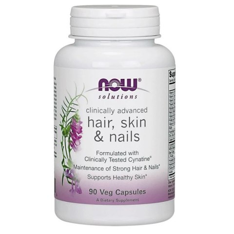 Now Foods Hair, Skin & Nails – Wegański suplement wspierający zdrowie włosów, skóry i paznokci, 90 kapsułek Now Foods Hair, Skin & Nails – Wegański suplement wspierający zdrowie włosów, skóry i paznokci, 90 kapsułek