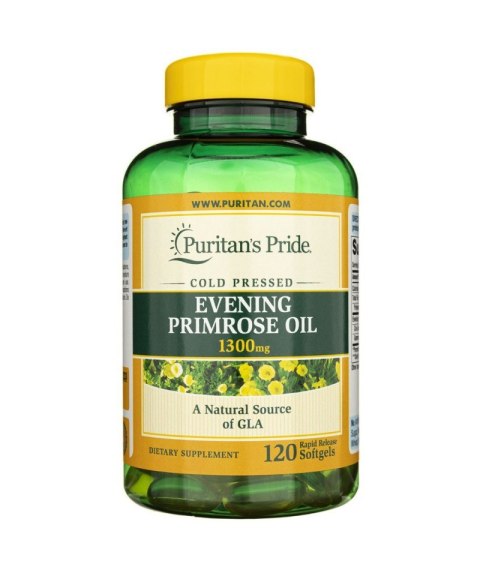 Puritan's Pride Evening Primrose Oil 1300 mg olej z wiesiołka 120 kapsułek Puritan's Pride Evening Primrose Oil 1300 mg olej z wiesiołka 120 kapsułek