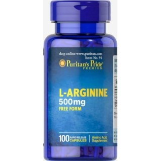 Puritan's Pride L-Arginine 500 mg 100 kapsułek