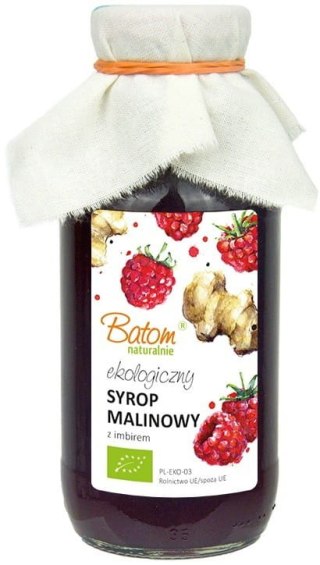 SYROP MALINOWY Z IMBIREM BIO 330 ml - BATOM BATOM