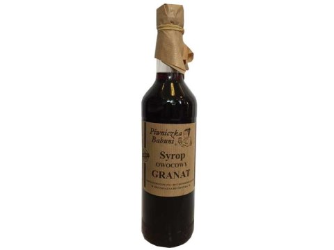 SYROP OWOCOWY GRANAT 500ML PIWNICZKA BABUNI PIWNICZKA BABUNI SYROP OWOCOWY GRANAT 500ML PIWNICZKA BABUNI PIWNICZKA BABUNI