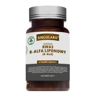 Singularis Kwas R-alfa Lipinowy 220mg 60 kapsułek wegańskich Singularis Kwas R-alfa Lipinowy 220mg 60 kapsułek wegańskich