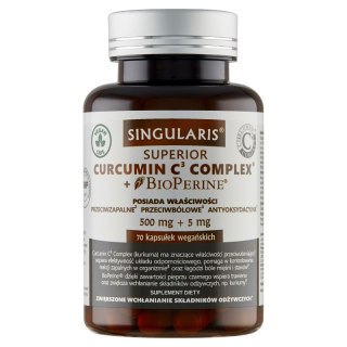 Singularis Superior Curcumin C3 Complex + Biperine 70 kapsułek wegańskich