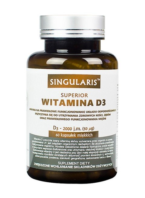 Singularis Superior Witamina D3 2000 iu 60 kapsułek miękkich Singularis Superior Witamina D3 2000 iu 60 kapsułek miękkich