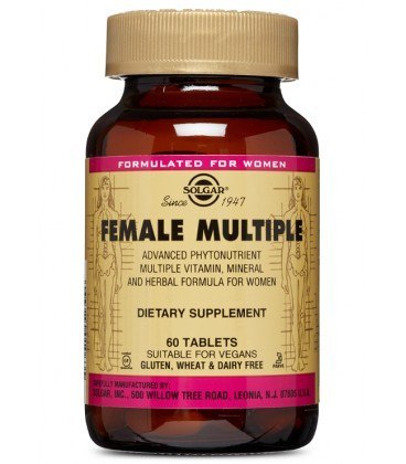Solgar Female Multiple specjalna formuła witamin dla kobiet 60 tabletek wegańskich Solgar Female Multiple specjalna formuła witamin dla kobiet 60 tabletek wegańskich