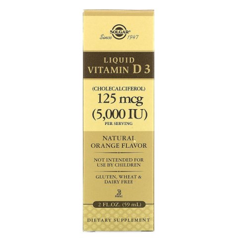 Solgar Witamina D3 w płynie 5000 IU 59 ml Solgar Witamina D3 w płynie 5000 IU 59 ml