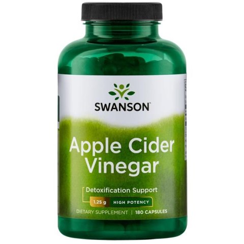 Swanson Apple cider vinegar (Ocet jabłkowy) 625 mg 180 kapsułek Swanson Apple cider vinegar (Ocet jabłkowy) 625 mg 180 kapsułek