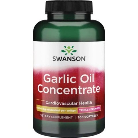 Swanson Garlic Oil (Olej czosnkowy) 1500 mg 500 kapsułek żelowych Swanson Garlic Oil (Olej czosnkowy) 1500 mg 500 kapsułek żelowych