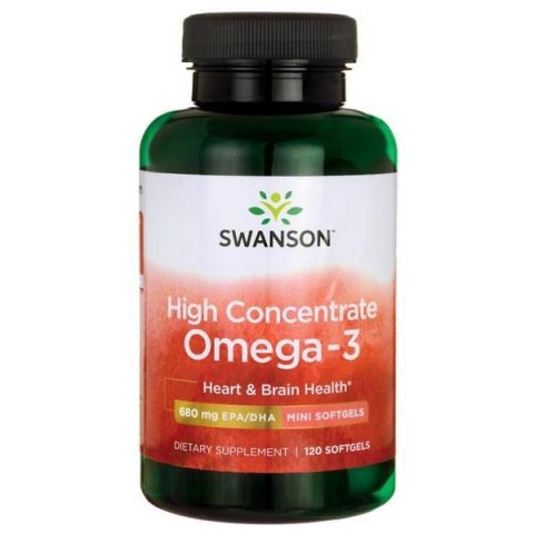 Swanson High Concentrate Omega-3 120 kapsułek Swanson High Concentrate Omega-3 120 kapsułek