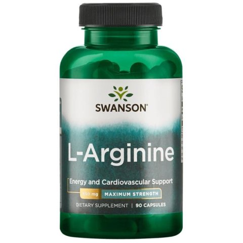 Swanson L-arginina Forte 850 mg 90 kapsułek Swanson L-arginina Forte 850 mg 90 kapsułek