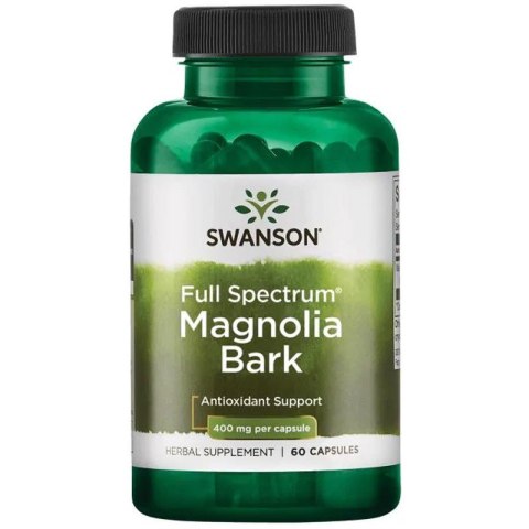Swanson Magnolia Bark 400 mg 60 kapsułek Swanson Magnolia Bark 400 mg 60 kapsułek