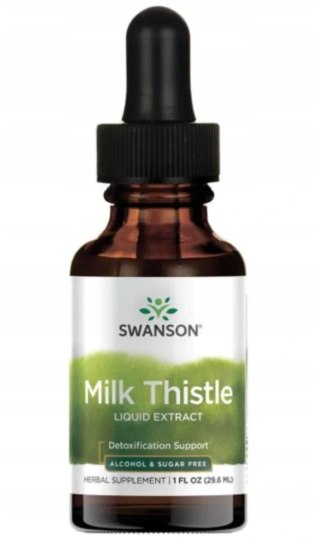 Swanson Milk Thistle Ostropest Plamisty – suplement diety na wspomaganie wątroby – 29,6 ml