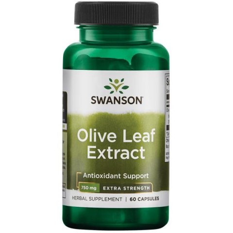 Swanson Olive Leaf (Liść oliwny) ekstrakt 750 mg 60 kapsułek Swanson Olive Leaf (Liść oliwny) ekstrakt 750 mg 60 kapsułek