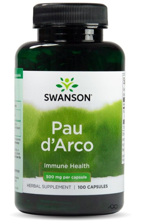 Swanson Pau d'Arco (Lapacho) 500 mg 100 kapsułek Swanson Pau d'Arco (Lapacho) 500 mg 100 kapsułek