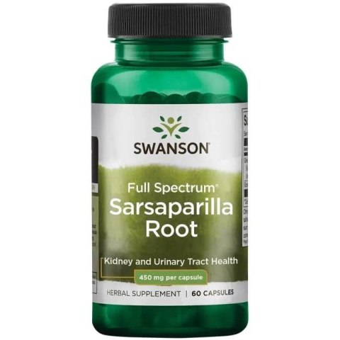 Swanson Sarsaparilla Root (Kolcorośl sarsaparyla) 450 mg 60 kapsułek Swanson Sarsaparilla Root (Kolcorośl sarsaparyla) 450 mg 60 kapsułek