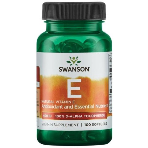 Swanson Witamina E 400 iu 100 kapsułek Swanson Witamina E 400 iu 100 kapsułek